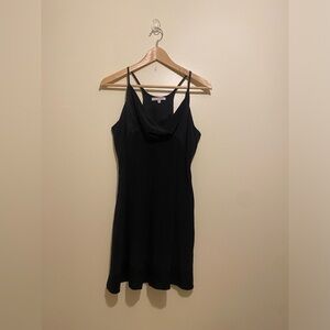 Faith Connexion Silk Black Mini Dress with pockets. Size S